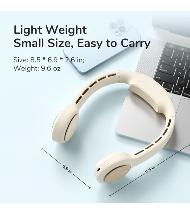 JISULIFE Przenośny wentylator na szyję