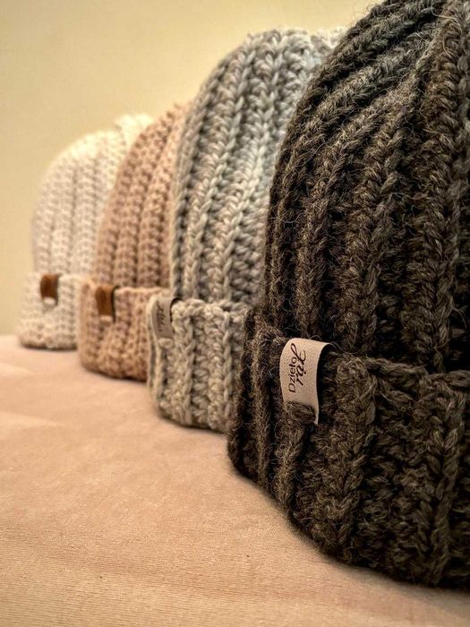 Czapka 100% handmade z alpaki