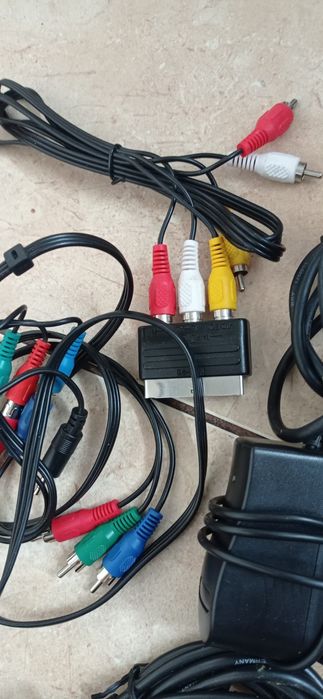 Stos kabli, przejściówki chinch, jack, euro, iPhone, Samsung,