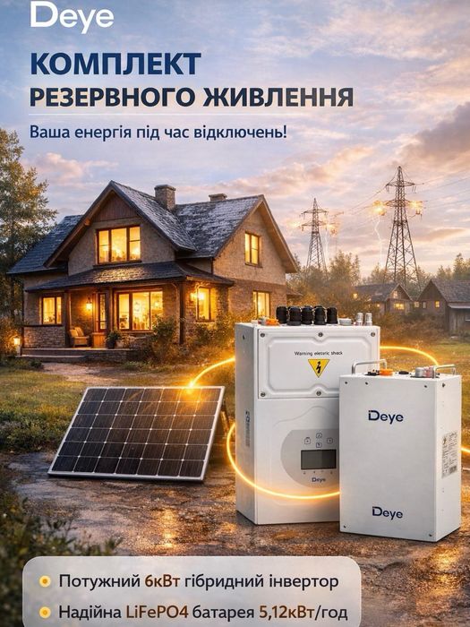 Інвертор гібридний з АКБ