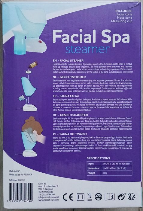 Sauna do pielęgnacji skóry twarzy.