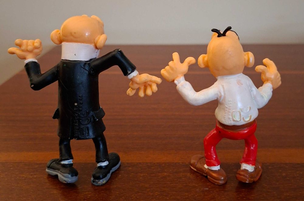 Figuras em pvc de Mortadelo e de Salaminho Comics Spain e Yolanda