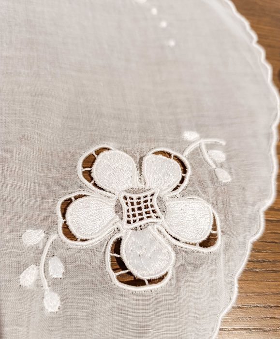 Par de Naperons em Organdi