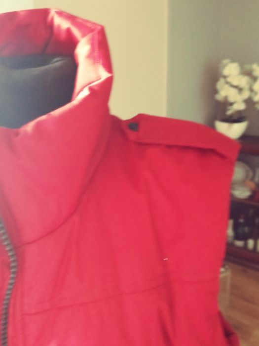 Kamizelka meska czerwona L pikowana zimowa