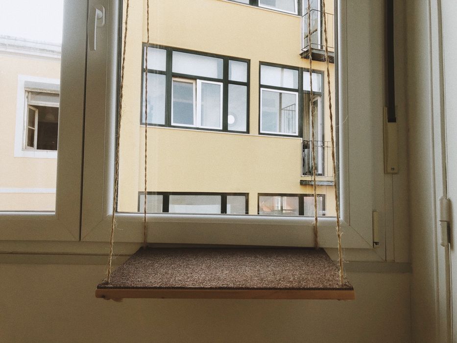 Prateleira para gatos (janela)