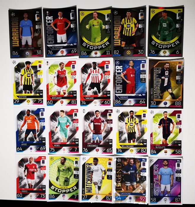 20 cartas Match Attax champions league 22/23