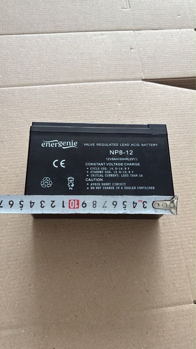 Акумулятор EnerGenie NP8-12 12V 8Ah AGM для ДБЖ / UPS