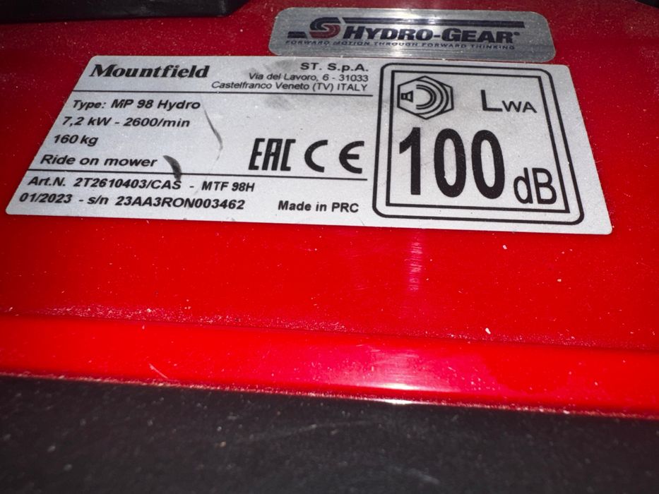 Silnik Stiga - Mountfield MTF 98H Hydro traktorek -NOWY