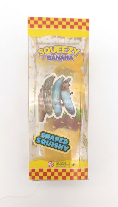 Nowy gniotek wazelinowy banan z owocami w środku squishy