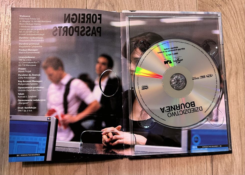 Film - Dziedzictwo Burne’a, płyta DVD