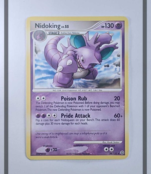 Nidoking Lv.55 34/132 SW Pokemon ENG-NM