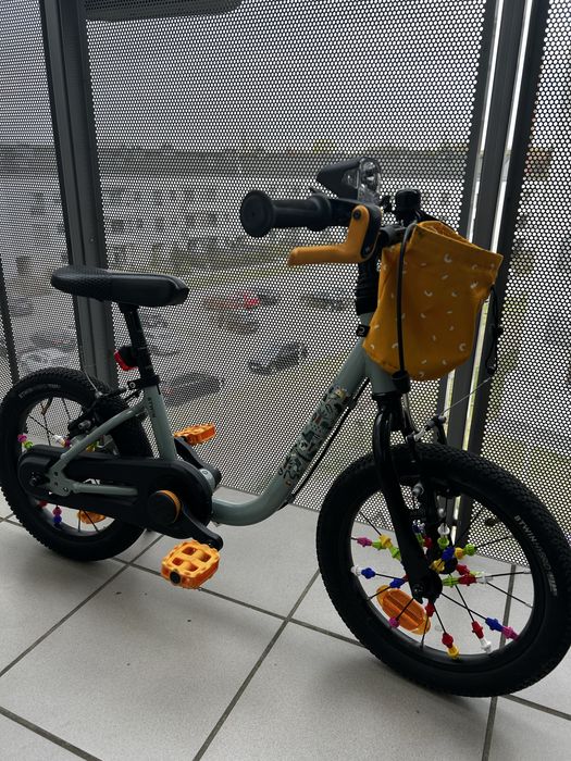 Rowerek 2w1 Btwin 14 cali lekki 5.6 kg