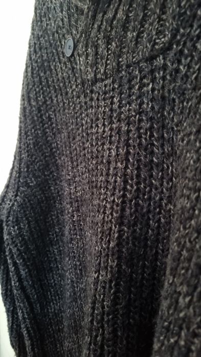 Granatowy sweter męski gruby quiksilver L