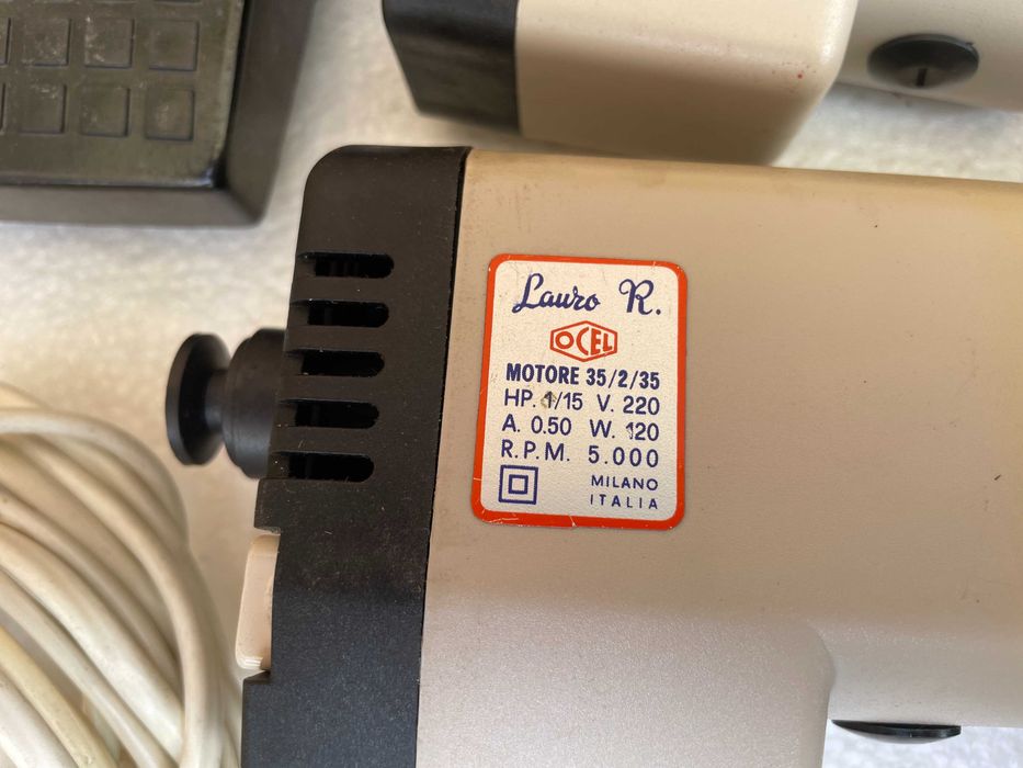 Motores de maquinas de costura domesticas e pedais de controlo