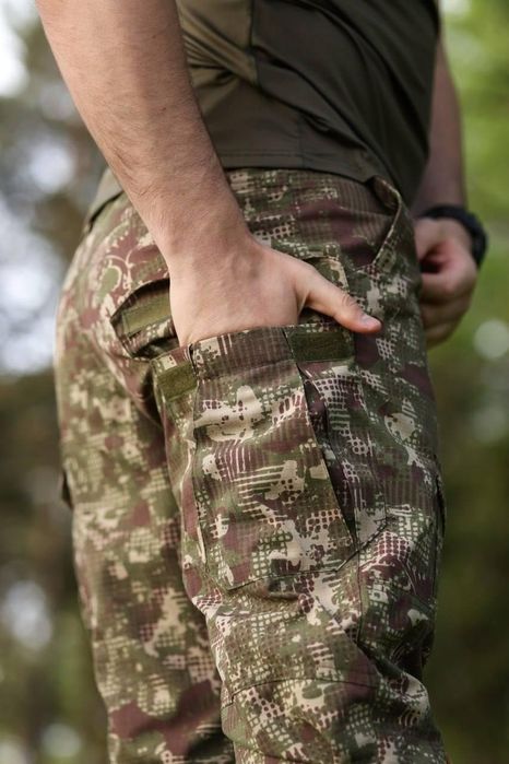 Тактичні маскувальні  штани Хижак з Наколінниками U&N