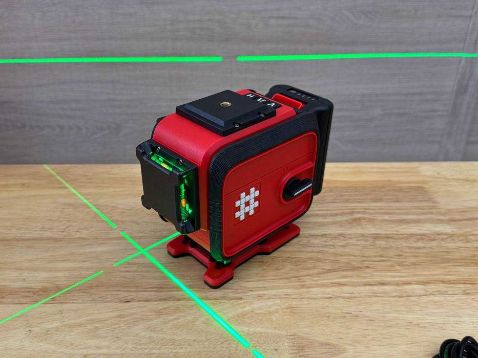Лазерний рівень Shijing 3D з Автовирівнюванням, на акб USB‑C зарядка
