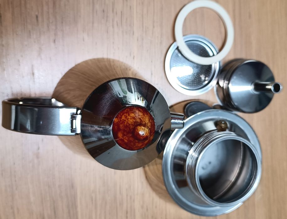 Cafeteira Vintage Guido Bergna (GB) - Aço Inox 18/10 - Design Italiano