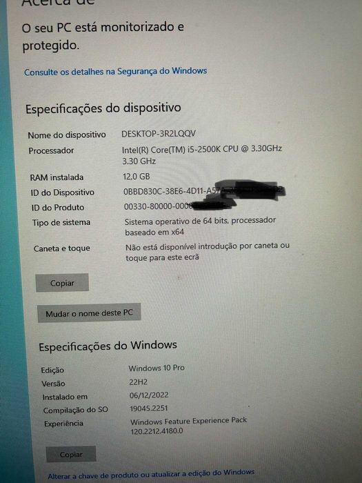 PC i5 2500k 12GB GTX770