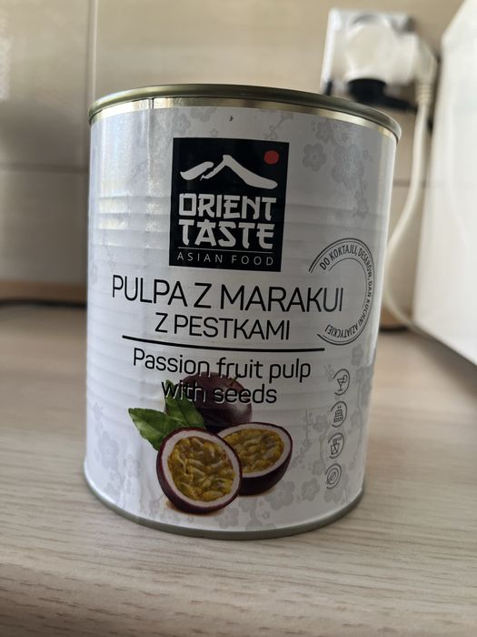 Pulpa z marakui z pestkami 860g nowa