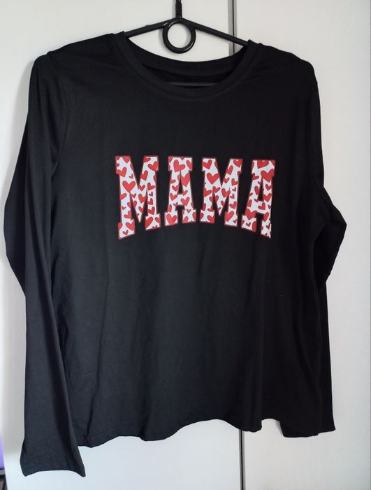 Bluzka z napisem mama roz M 38 S nowa
