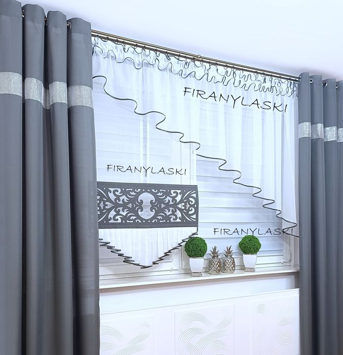 Zestaw panel firanka komplet Firany Gotowe