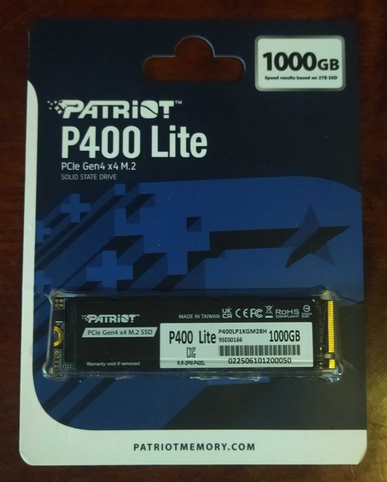 Накопичувач SSD m2 1TB Patriot P400 Lite