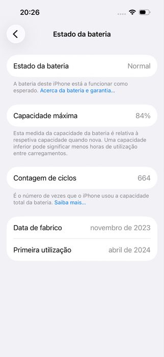 Iphone 15 preto 256 GB