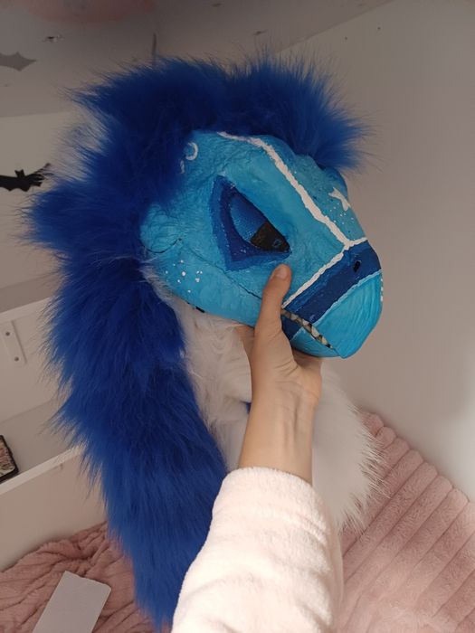 BARDZO PILNIE!!maska dino furry