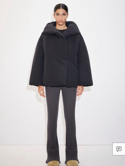 Куртка жіноча стьогана mango oversized чорна