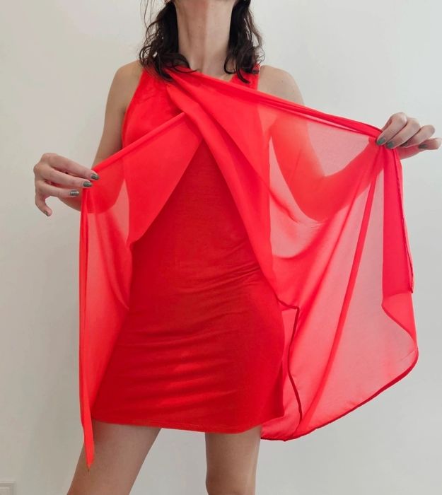 Vestido vermelho Naf Naf M