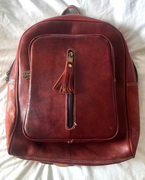 Mochila Couro/pele original marroquino