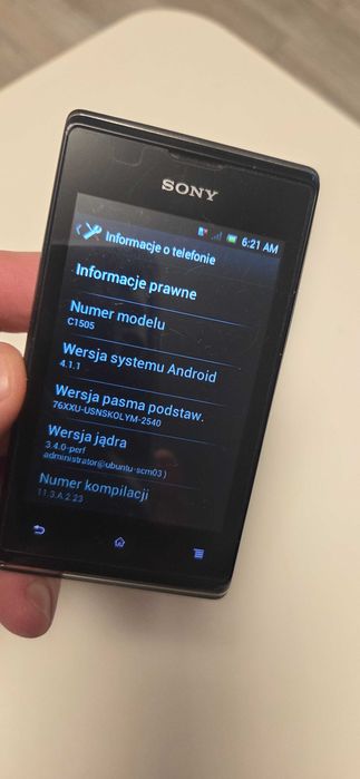 Telefon SONY XPERIA E PM-0510-BV