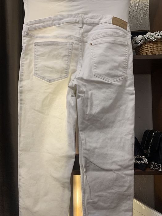 Білі джинси denim для вагітних с м розмір Якісні джинси для вагітних