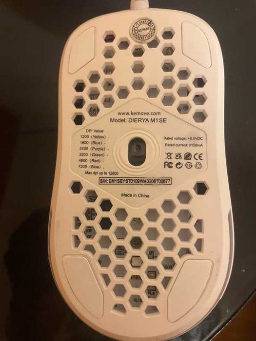 Dierya m1se rato para jogos com led