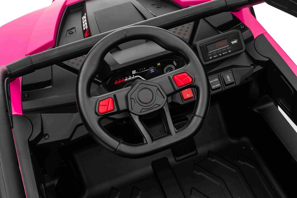 24v 4x50W MAx 50KG +Pilot Auto na akumulator Buggy Różowy