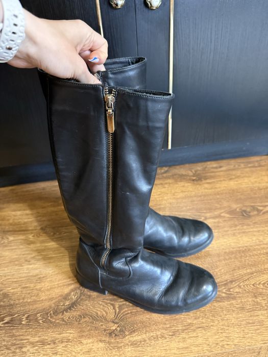 Чоботи зимові шкіряні