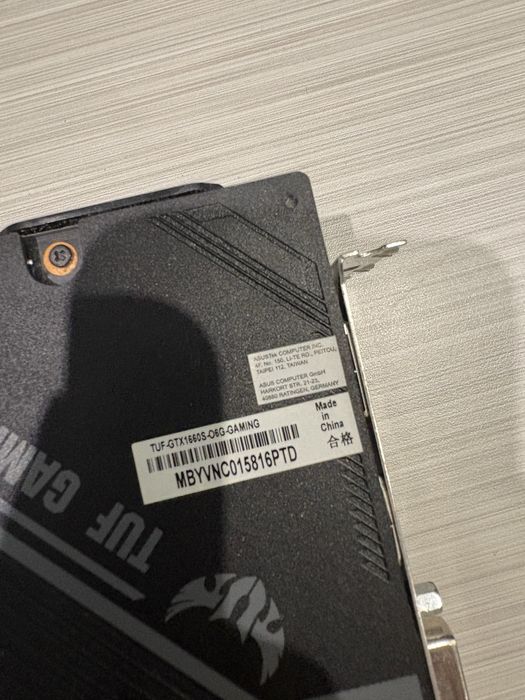 Відеокарта ASUS TUF GTX 1660 SUPER 6GB | НЕ майнилась | Пломби