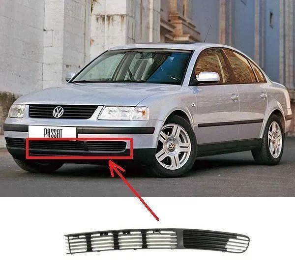 Grelha Esquerda Para-choques - Volkswagen Passat 3B B5