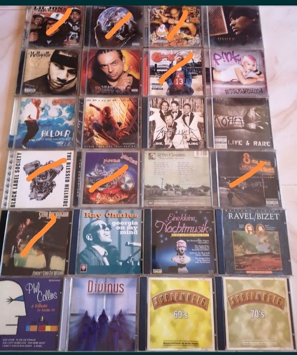 Original CDs and DVDs