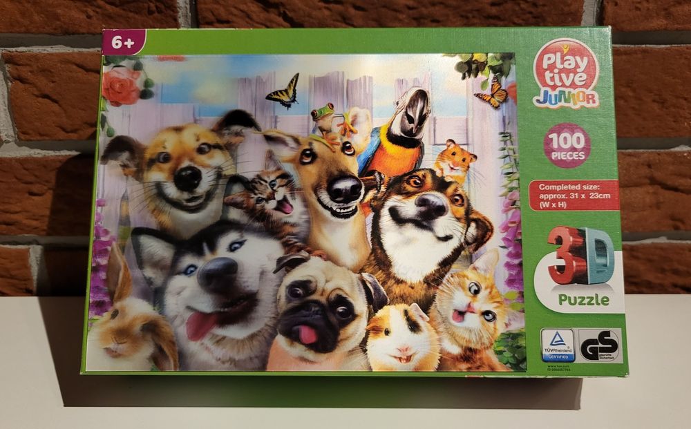 3D puzzle 6+ 100 elementów (playtive junior)