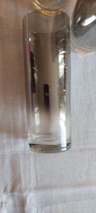 Szklanki do drinków, platyna Krosno PRL