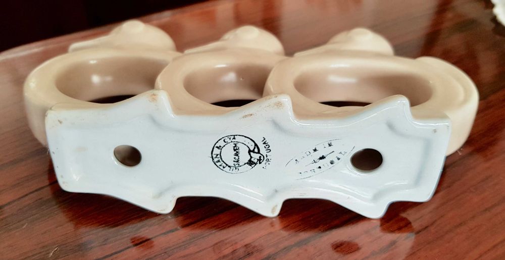 Raro Castiçal Art Deco em faiança Sacavem Gilmans