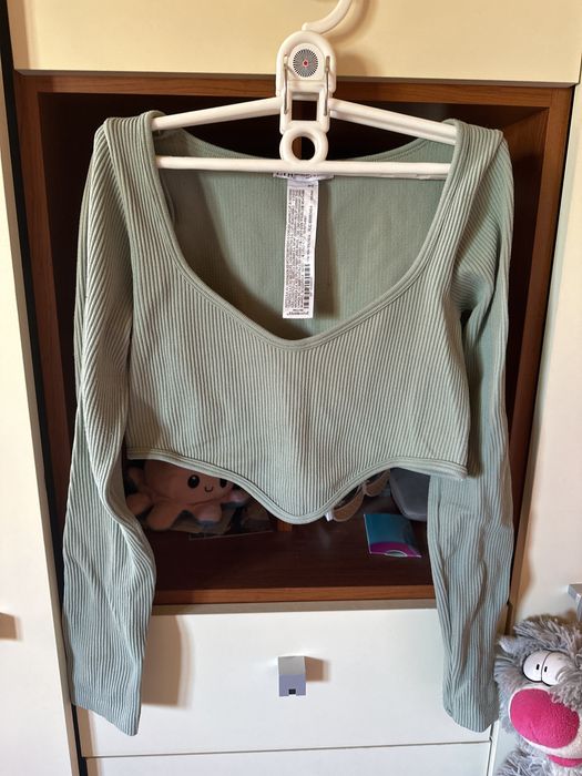 Crop top długi rękaw