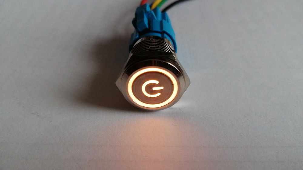 антивандальная кнопка 12, 16, 19 мм