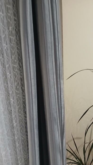 4 zaslony welurowe szare na przelotkach 1.4 /2.5