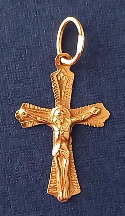 Крестик золотой небольшой 0.46 г