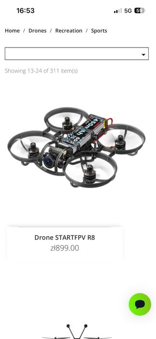 dron StarrcFPV R8