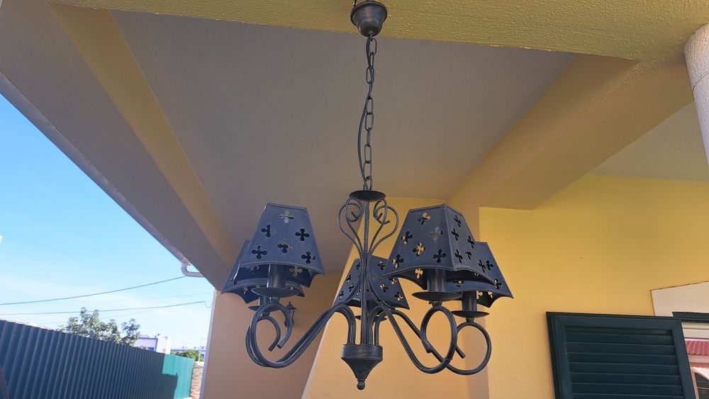 Candeeiros rústicos ferro forjado