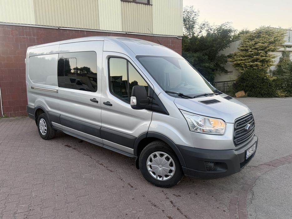 Ford Transit Mk8 Brygadowka 6 osob L3H2 2.0TDCI Salon Polska Super stan