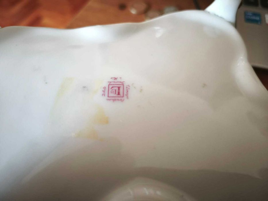 peça limoge, pintada à mão - peças com mais de 40 anos